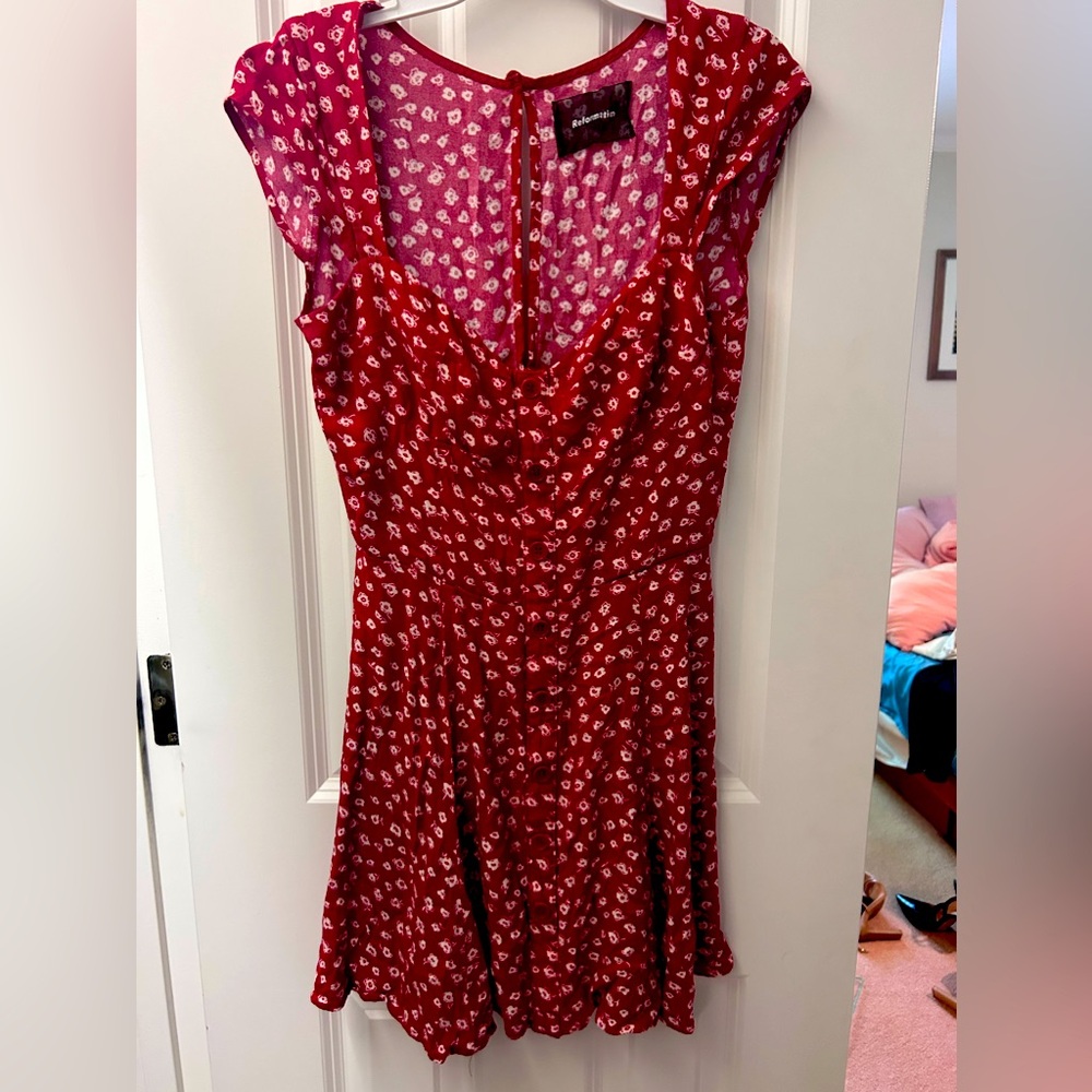 Reformation well loved red dress